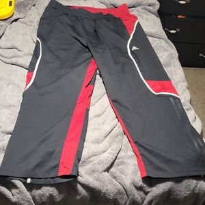 Adidas mens b&t Black and Red Athletic Pants xxl #13